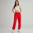 thumbnail image 5 of Sweatpants Women Baggy High Waisted Sweat Pants Fall Clothes Casual Joggers Y2k Aesthetic Warm Trousers with Pockets 04-Red XL, 5 of 5