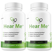 Hear Me+ Hearing Relief, Tinnitus Support Hear Me Ear Health - 2 Bottles