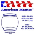 thumbnail image 6 of American Mantle Small Bulged Lantern Globe (Same as R690B051) : CLG7500, 6 of 8