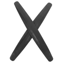 TAILTOSS Black PVC Bumper Strip for Car Front Bumper Guard 2Set 15.7x2.2x0.5in