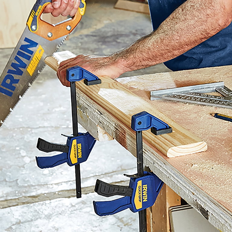 IRWIN Quick-Grip 6-Piece Mini Bar Clamp Set, 1-Handed, Light-Duty