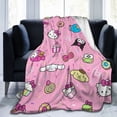 thumbnail image 6 of Hello Kitty Blanket, Super Soft Throw Blanket, Cozy Flannel Blankets For Boys Girls, Warm Blankets For Couch Sofa Bed, 50"X40", 6 of 9