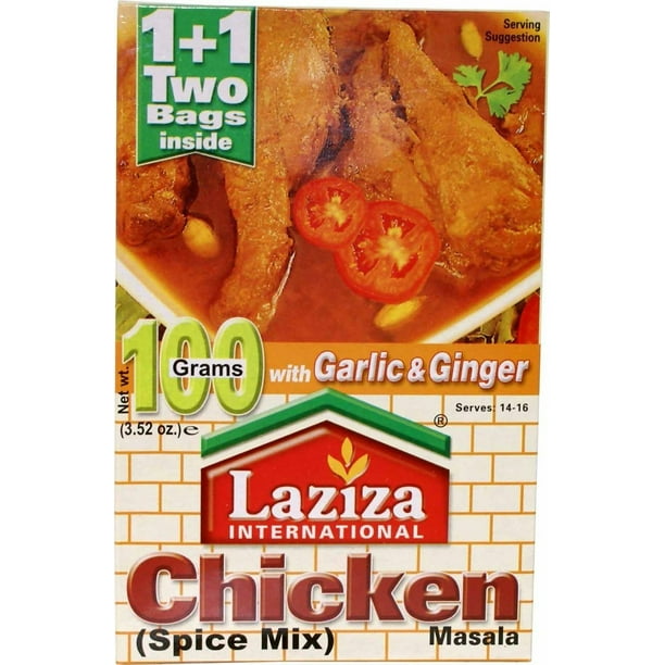beviser Parat Resistente Laziza Chicken Masala with Garlic & Ginger 100g (Pack of 3) - Walmart.com