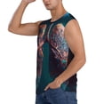 thumbnail image 3 of Picia Abstract Botanical Heart mens Cotton Tank Undershirts , Moisture-wicking Ribbed Tanks, Lightweight Cotton Tank Undershirts-Large, 3 of 8