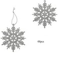 thumbnail image 2 of Decoraciones navideñas de invierno JanHm con copos de nieve brillantes, 2 of 5