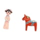 thumbnail image 5 of Estatua De Resina De Niña Tradicional China Y Figura De Caballo Dala Sueco, Escultura En Miniatura Coleccionable Para Dormitorio, Oficina, Estantería, Decoración De Entrada, 5 of 8