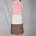 thumbnail image 4 of USSUMA Spring Dresses for Women 2025 Summer Dresses Sleeveless Crew Neck Casual Color Block Maxi Dress Elegant Skirts Fashion Skirts Party My Order Pink Dress Size-L, 4 of 7