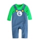 thumbnail image 2 of Conjunto de ropa para bebé recién nacido de Super Mario Bros con gorro, traje de manga larga de Luigi, mameluco para bebé, disfraz para niño pequeño, pijama para niño, 2 of 5