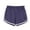 Blue, variant on aidice Summer Shorts for Women Casual Loose Solid Color Elastic Waisted Ruched Hot Pants Running Shorts