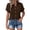 Button down shirt Coffee, variant on Button Down Shirts For Women Solid Color Button Up Casual Top Simple Basic Breathable Fabric All Season Summer Tops Beige M