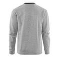 thumbnail image 5 of Zylanna Men's Long Sleeve T-Shirts, Loose Homewear V-Neck Solid Color Casual Tops for Men Gray, 5 of 9