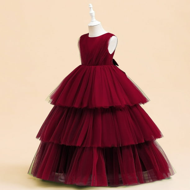 LUOGENLI Cute Graduation Dresses For Girls 10-12 Child Party Dress Girls  Sleeveless Cake Fashion Sweet Dress Party Princess Dress Performance Summer  Dresses For Girls 7-8 4-5 Years - Walmart Business Supplies