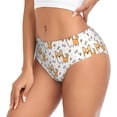 thumbnail image 2 of Fotbe Corgi with Hearts Calzones Estampados para Mujer – Ropa Interior de Algodón, Cómoda, Suave y Elástica-3X-Large, 2 of 6