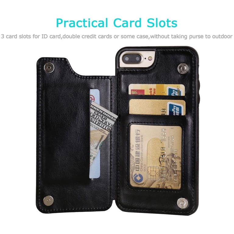 ERT Group Case Magnetic Wallet + Case For IPhone 6 Plus/ 7 Plus / 8