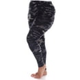 thumbnail image 3 of White Mark Women's Plus Size Super Soft Camo Print Leggings, 3 of 4