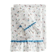 The Pioneer Woman 4-Piece 300 Thread Count Multi-color Printed Cotton Bed Sheet Set, Full