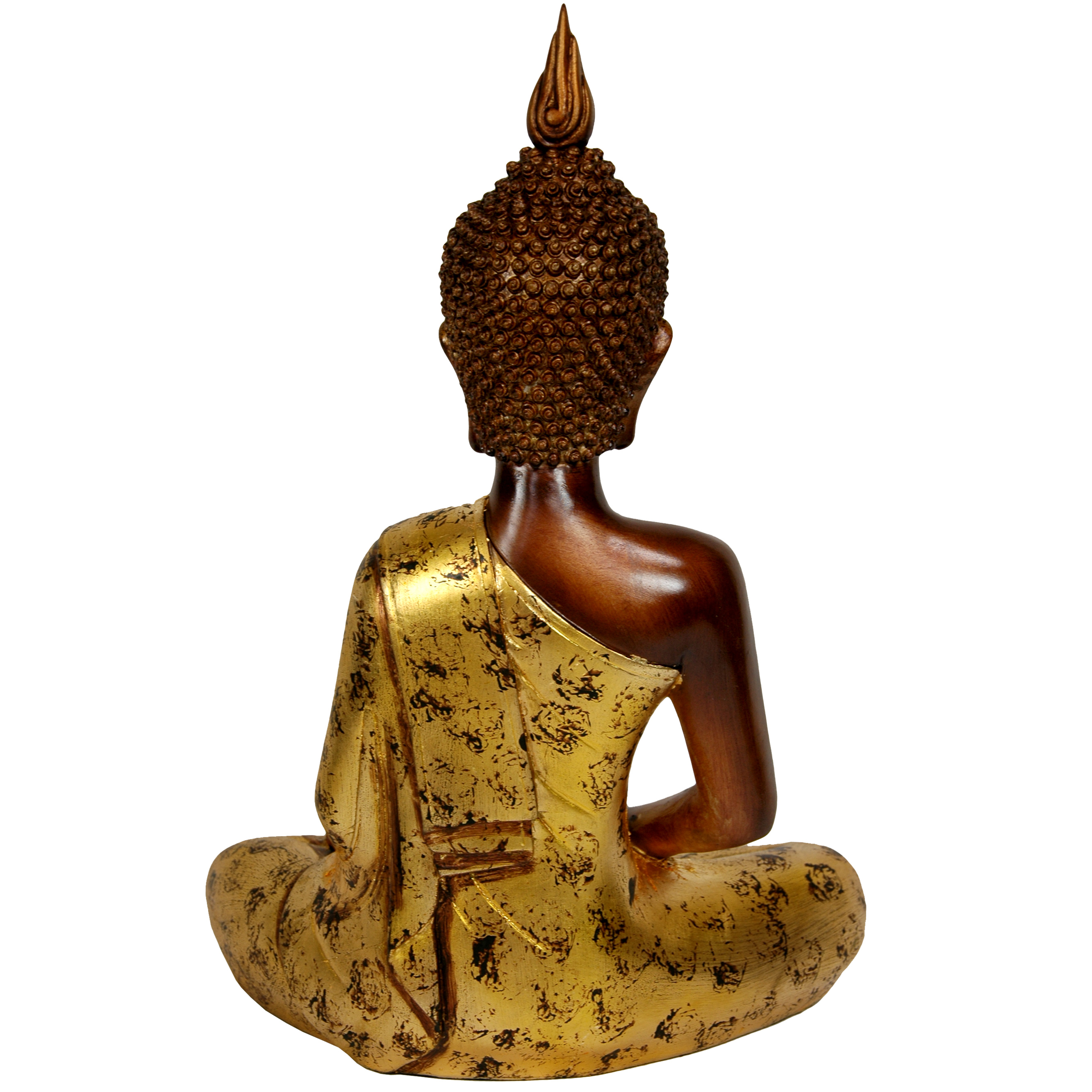 16" Thai Design Cast Resin Sitting Sakayamuni Buddha Statue