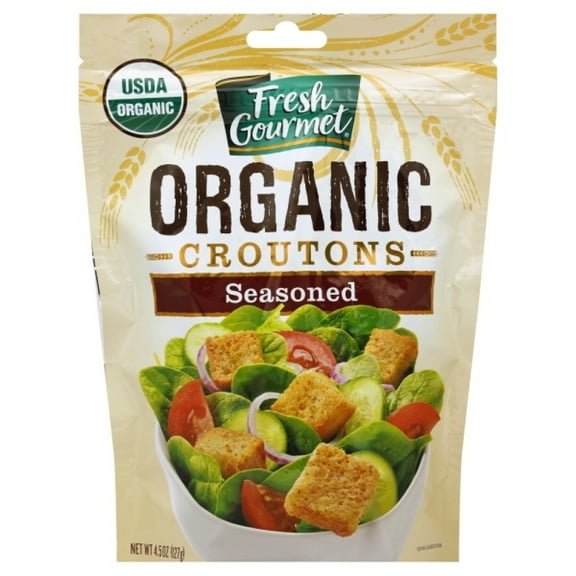 Fresh Gourmet Seasoned Organic Croutons 4.5 oz (Pack of 10)