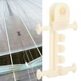thumbnail image 4 of Suministros de invernadero, 10 piezas de accesorios de invernadero alargados blancos de 4 alas Suministros agrícolas fieles a su promesa, 4 of 9