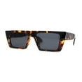 thumbnail image 2 of Womens Flat Top Square Cat Eye Mod Retro Sunglasses Tortoise Black, 2 of 4