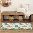 thumbnail image 4 of Dinosaurs Pattern Bathroom Rugs Mat,Non Slip Microfiber Bathroom Rug,Rubber Backing,Soft Bathroom Mats for Bathroom Floor,Tub and Shower,47x17in(120x43cm), 4 of 5