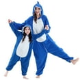 thumbnail image 4 of Jsaierl Cute Cartoon Onesie Pajamas for Women Winter Fleece Fuzzy Sleepwears Homewears Funny One Piece Christmas Costumes Jumpsuit, 4 of 7