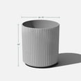 thumbnail image 2 of Veradek Mason Series Demi 16" Planter Grey, 2 of 9