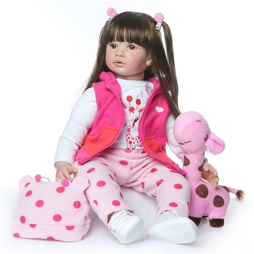 Adorable Reborn Baby Dolls - 24 inch Realistic Baby Doll Lifelike Full Baby Real Life Baby Doll with Cloth Body with Accessories Gifts for Kids 3+