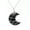 6, variant on Crescent-Moon Shaped Necklace Crystal Pendant Necklace Wire Wrap Charm Choker for Women Jewelry