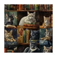 thumbnail image 4 of Awypu Cute Cat Square Tablecloth for Picnic Dining Kitchen Farmhouse 100% Polyester Fiber Mother's Day 46*46, 4 of 8