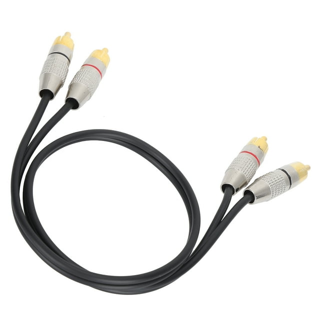 Cable de audio 2RCA macho Bling Bling PVC suave y doble blindaje