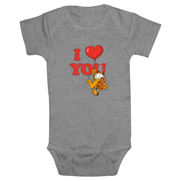 Infant's Garfield Valentine's Day I Heart You Bodysuit