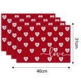 thumbnail image 4 of Ensemble de 4 Napperons de la Saint-Valentin Réutilisables Napperons de la Saint-Valentin pour une Fête de la Saint-Valentin Décoration de table de Cuisine, 4 of 5