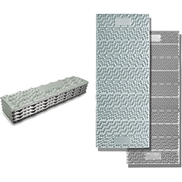 Mountain Spring Zebra Series Matelas de Couchage en Mousse à Cellules Fermées, Pliant, Court, Trois-Quarts, Haute Densité R-1.9 / Haute Performance Concave-Convexe, Anti-Humidité, Léger, pour Camping et Randonnée