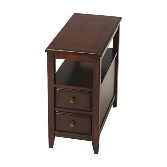Butler Specialty Cherry 2 Drawer Marcus End Table