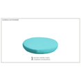 thumbnail image 2 of Housse pour Ottoman Rond Coussins en Résine 6 Pouces d'Épaisseur en Aruba Turquoise, 2 of 3