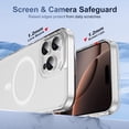 thumbnail image 6 of Magnetic for iPhone 16 Pro Case, [Compatible with MagSafe] Shockproof Protective Ultra Slim Transparent Anti-Scratch Anti-Fingerprint Phone Case Cover with Touchscreen Button, Clear, 6 of 9