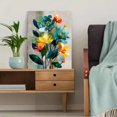 thumbnail image 5 of Mid Century Modern Floral Canvas Print, Botanical Wall Art, Above Bed Aesthetic Home Decor, 5 of 8