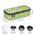 thumbnail image 4 of Uemuo Lemons Chamomile Flowers And Leaves Printed Large Pencil Case, Big Capacity Pencil Pouch Stationery Pen Bag, Storage High Capacity Bag Pouch Holder Box Organizer, Marker Pen Case, 4 of 9