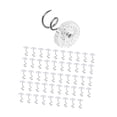 thumbnail image 1 of Pinzas para Sábanas Sin Marcas, con Alfileres en Espiral para Una Sujeción Segura. Cabezales Transparentes Que No Dañan Las Sábanas. Fáciles de Usar. 50 piezas, 1 of 8