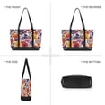 thumbnail image 6 of FORMRS Canvas Laptop Tote Bag for Women with 15.6" Computer Compartments Shoulder Handbag, Colorful Flowers Pattern, 6 of 7