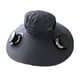 thumbnail image 2 of Sombrero de pescador de verano con ventilador solar y carga USB para hombre, 2 of 5