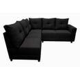 thumbnail image 3 of Sala Esquinera El Bazar Store Loki Negro 200x215 cm Tela Lino Nacional Modular, 3 of 5