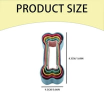 Clearance Items! Colorful Stainless Steel 5-Piece Cookie Cutter Set, Hilingoto 5Pcs/Set Dog Bone Shaped Cookie Cutter Stainless Cake Color Stainless 5 Piece Set of Powder Drying Baking Utensils