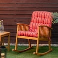 thumbnail image 2 of Costway 22''x44'' High Back Chair Cushion Patio Seating Pad Red and Orange, 2 of 12