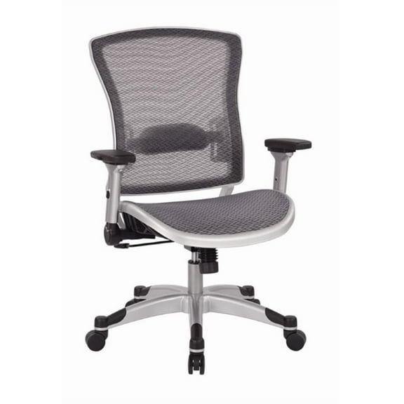 Scranton & Co Mesh Back Office Chair in Gray