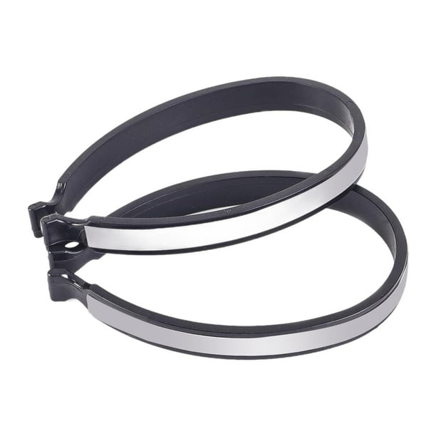 2 pinzas para pantalones de ciclismo, pinzas para pantalones de bicicleta, de alta visibilidad, reflectantes para adultos, pinzas para puños de pantal
