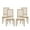 Natural/Beige, variant on Noble House Robin French Wood Upholstered Dining Chair, Set of 4, Brown
