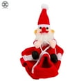 thumbnail image 6 of Luxtrada Dog Santa Claus Riding Christmas Costume Funny Pet Cowboy Rider Horse Designed Dogs Cats Outfit Clothes Apparel Party Dress up Clothing Christmas Halloween (Size,M), 6 of 8