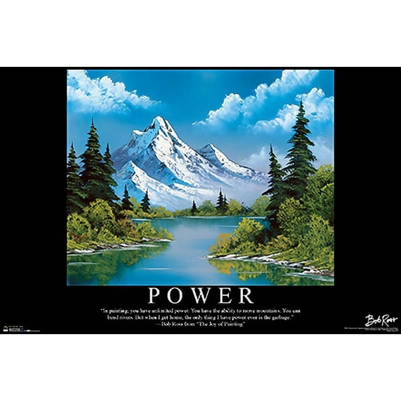 Power - Bob Ross Poster 36in x 24in